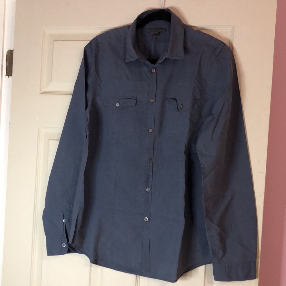John varvatos shirt blue color size‎ M